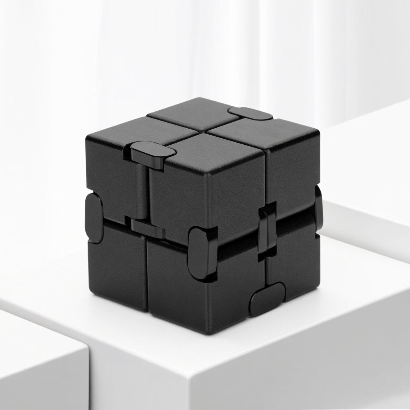 Infinity Folding Cube Fidget Toy - Black
