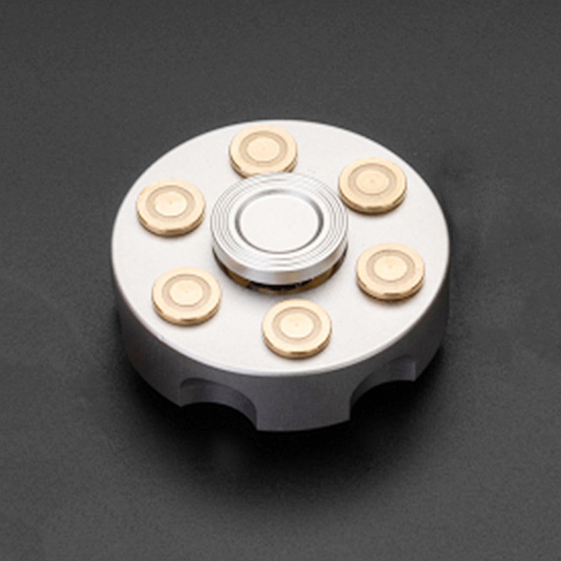 Six-Point Disc Fidget Spinner - Standard / Silver