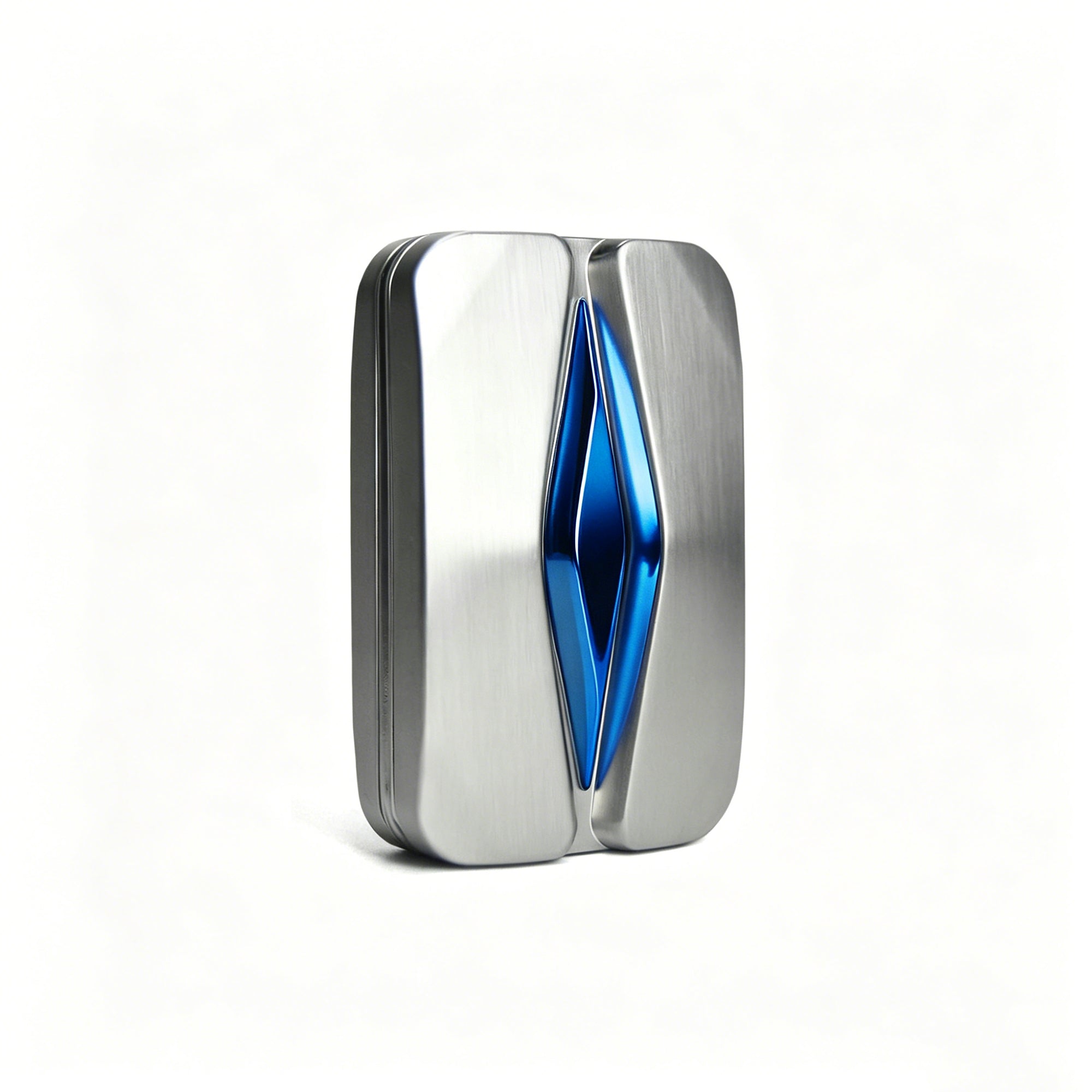 Flame EDC Slider Fidget Toy - Silver / Blue