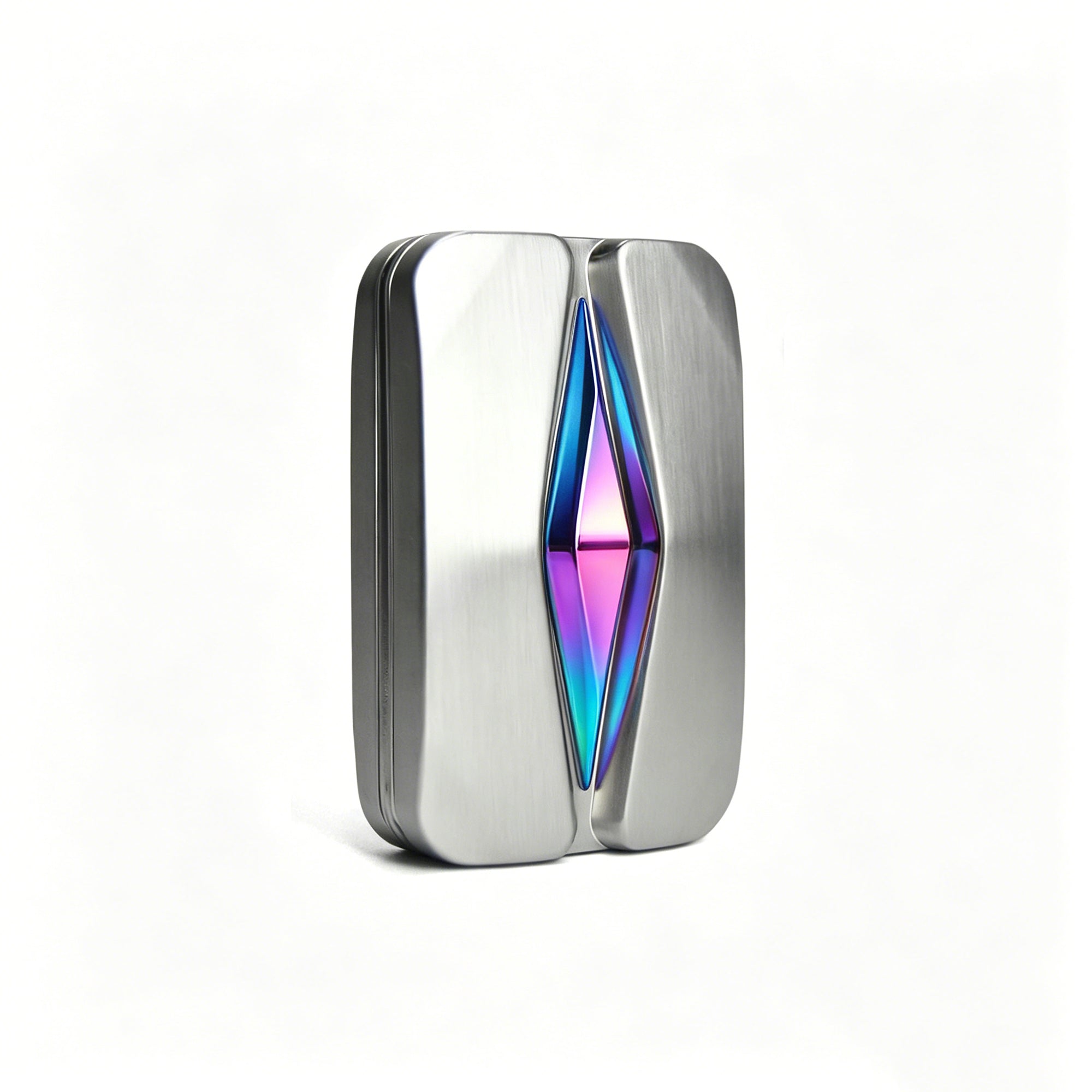 Flame EDC Slider Fidget Toy - Silver / Rainbow