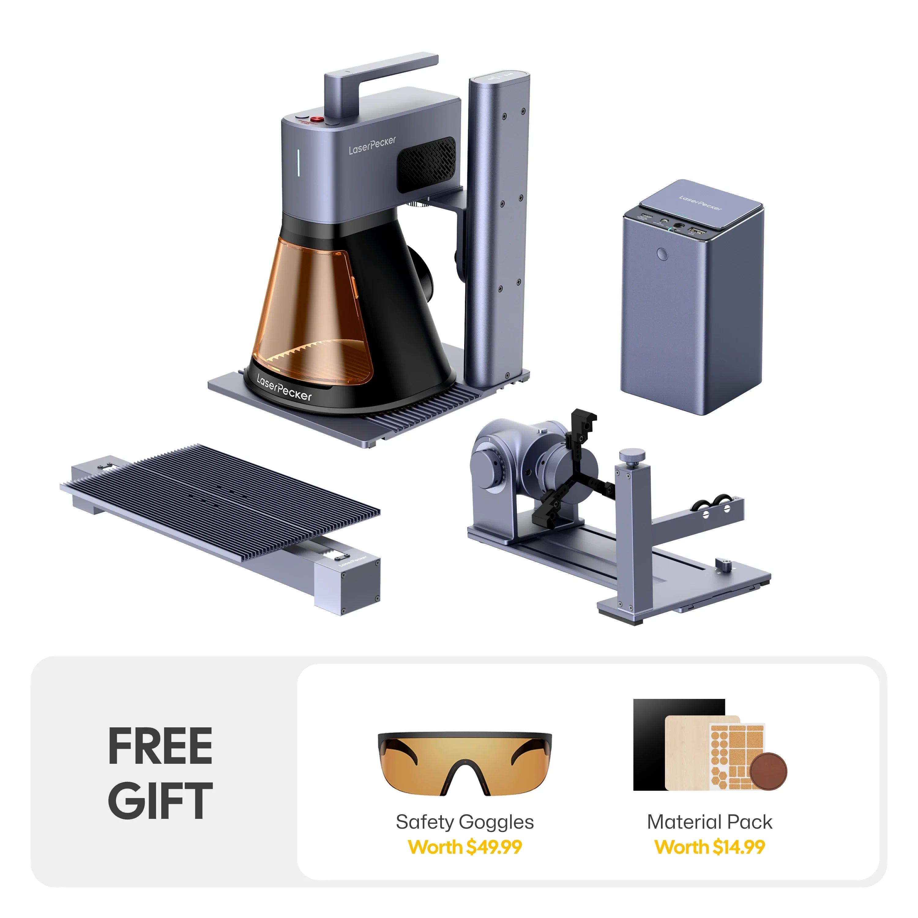 LaserPecker LP2 Plus 10W Laser Engraver