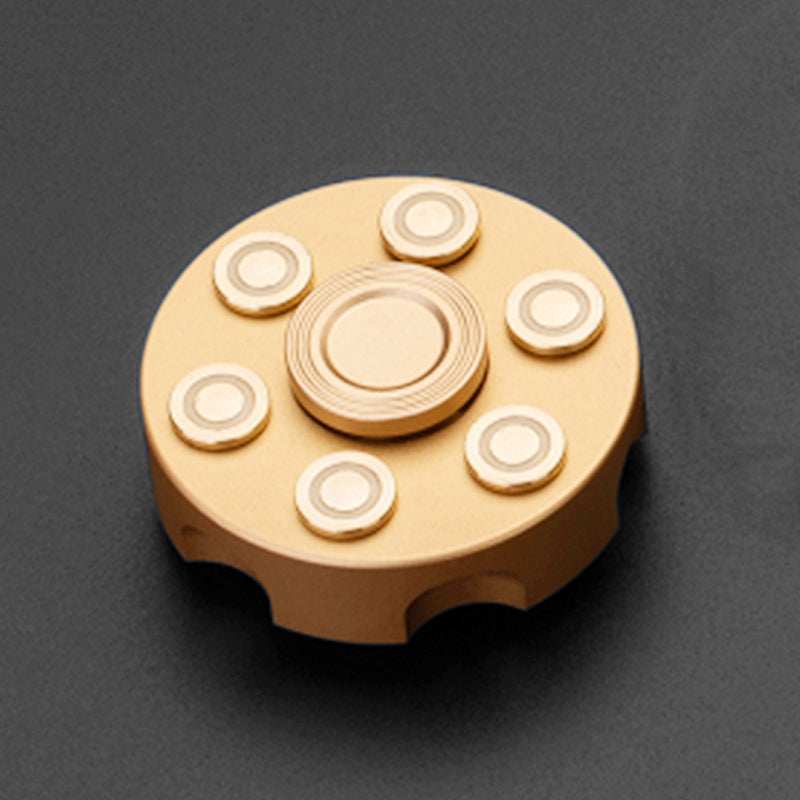 Six-Point Disc Fidget Spinner - Standard / Gold