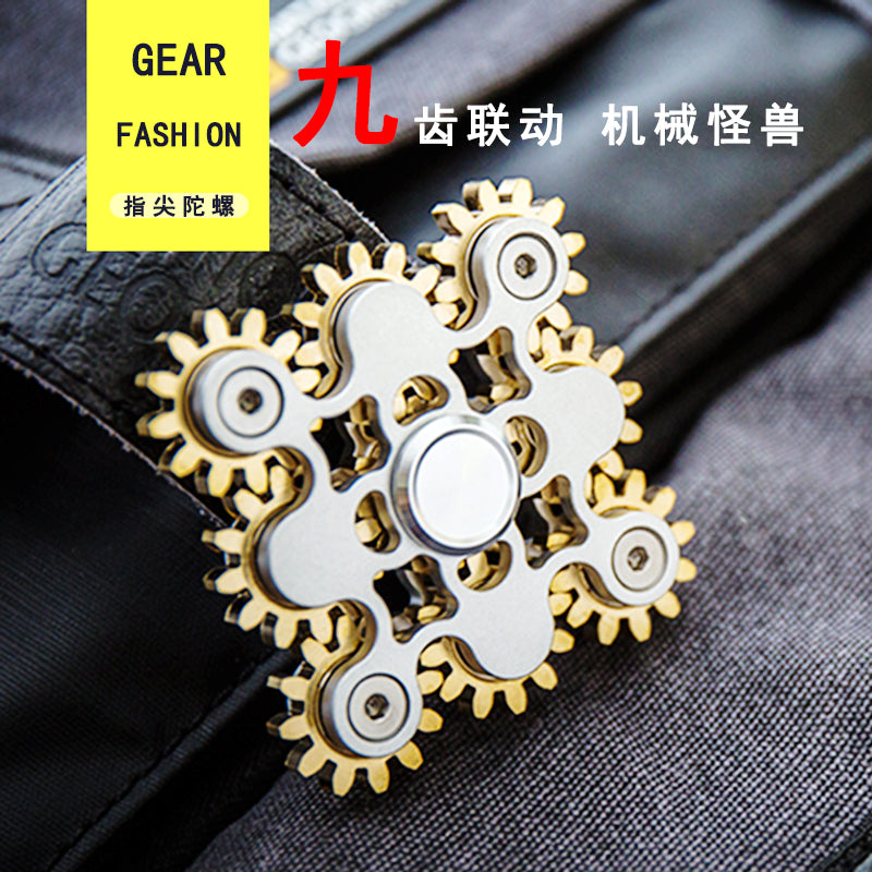 Nine-Gear Mechanical Fidget Spinner - image 1